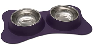 Loving Pets Bone Shaped Flex Diner Plum 